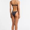 Black Sequin Bikini with Chest Pads: European & American Style, Sleeveless, Split, Backless Swimsuit