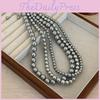 Natural Beibei Pearl Necklace Handmade Geometric Design For Women Gift