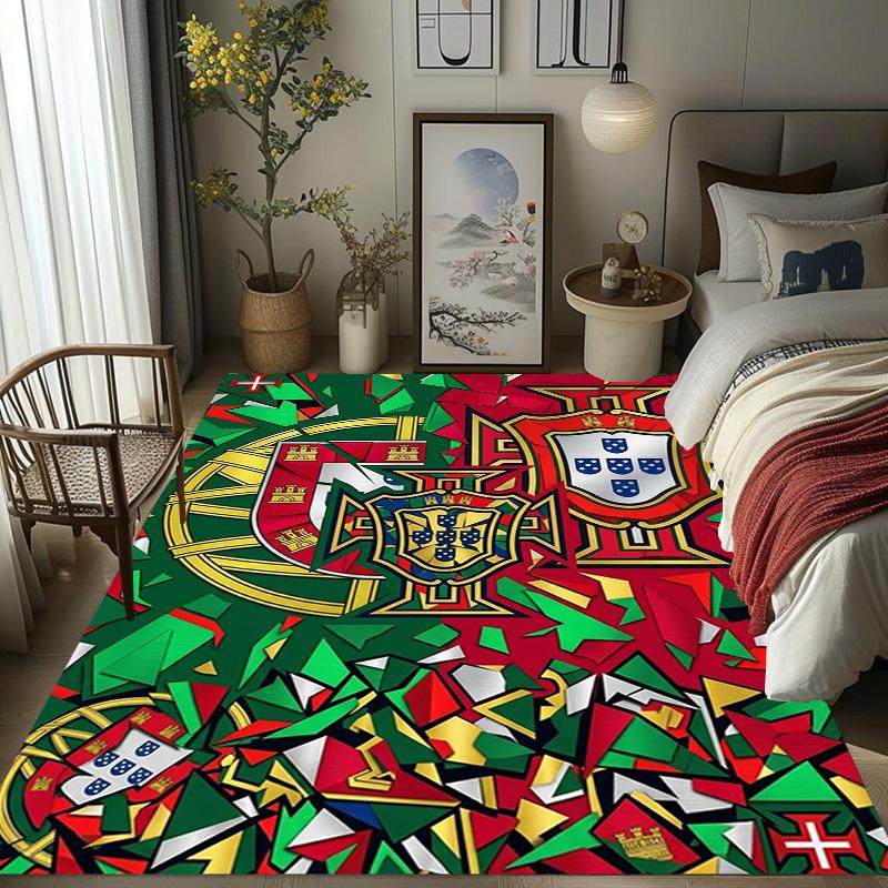 Portuguese Heritage Emblem carpet printing Living room and bedroom mats Doormat Dormitory decoration Christmas gifts