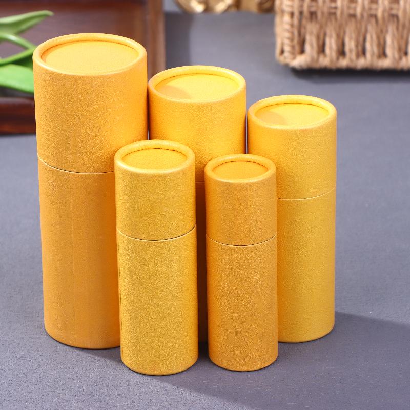 1 Pcs Copperplate Paper Tube Box Paper Gift Packaging Round Cylinder Oil Bottle Package Cardboard Tube For Essential Oil Perfume