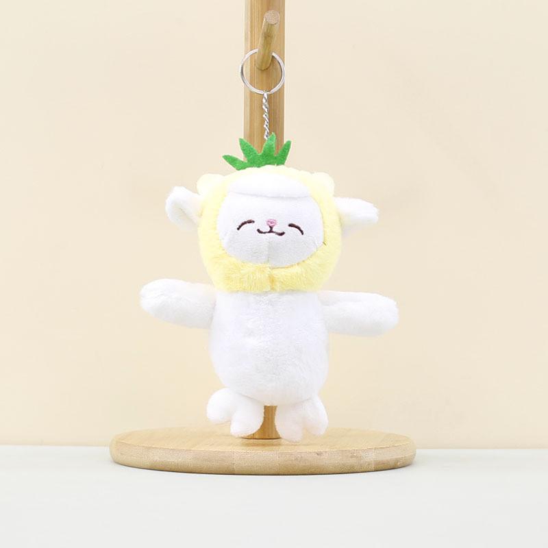 Delightful Mini Sheep Plush Keychain Colorful Stuffed Animal For Bag Accessory Yellow Sheep
