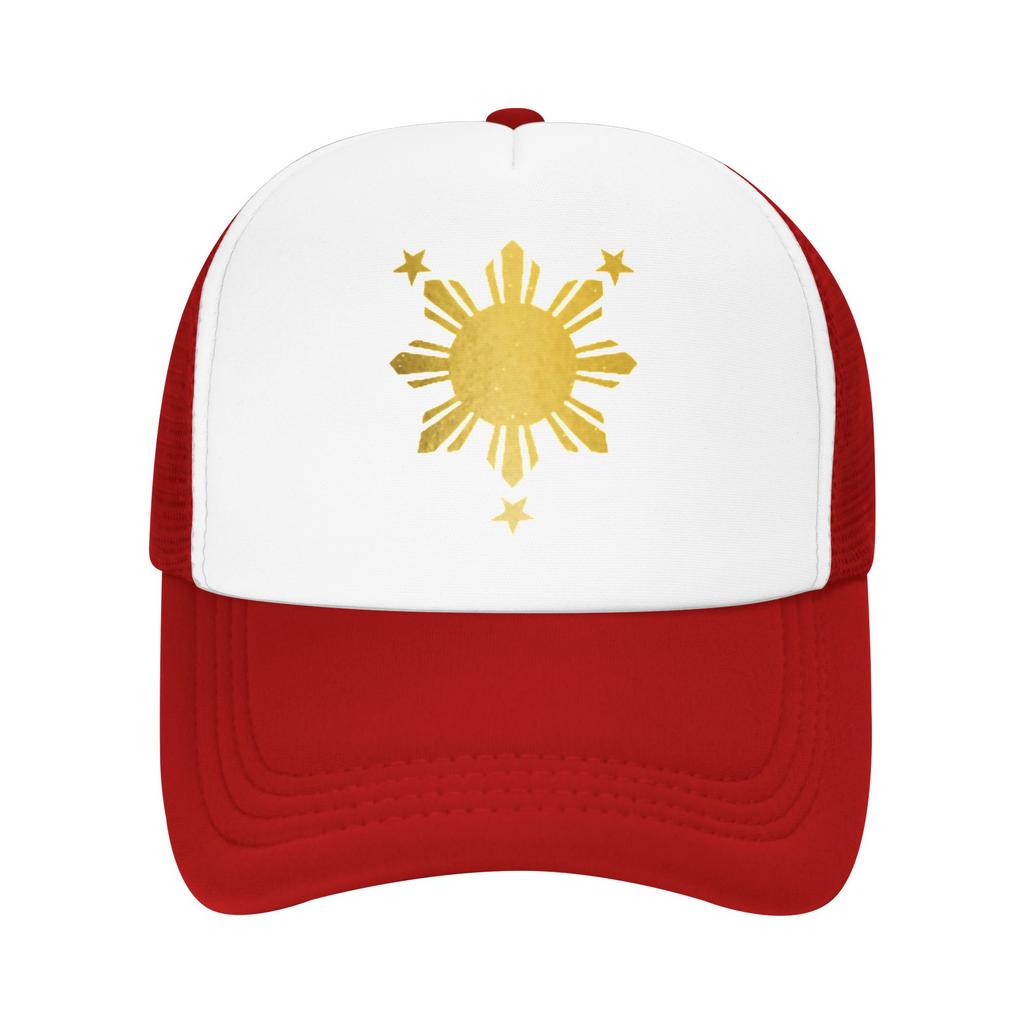 Orgoglio Filippino Filippino Filippina Bandiera Cappellino da Baseball in Rete Unisex Casual Cappellini da Sole Cappelli Traspiranti Estivi Cappellino Trucker