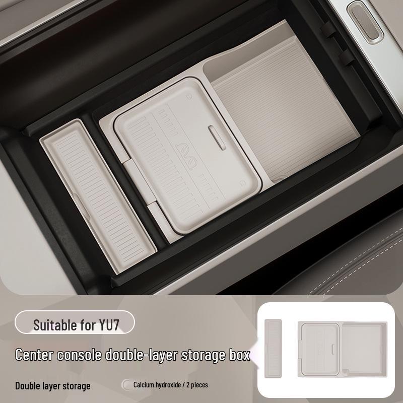 Xiaomi YU7 Armrest Box Silicone Pad & Storage Organizer for Car Interior