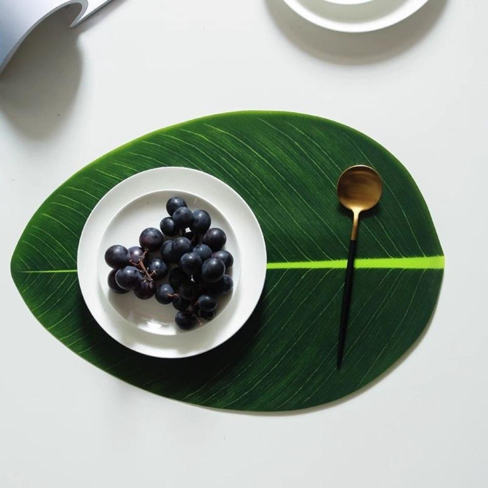 2PCS Waterproof Tableware Mat Stain Resistant Heat Insulation Mat  Eco-Friendly Restaurant