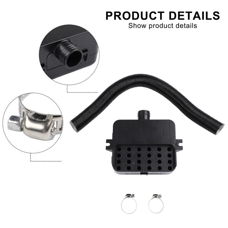 25mm Air Diesel Heater Intake Filter + Intake Duct Ducting Pipe + 2x Clips For Diesel Heater Replacement Accessories