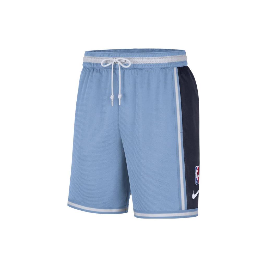 Nike Dri-FIT NBA Memphis Grizzlies Color Block Straight Leg Quick Dry Basketball Shorts Men Shorts Light-Blue FN5368-419