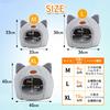 NSK Cat Pet Cat Cold Weather Indoor Cushion Included Dome-Shaped Bed, Bed, House, Warm, Fluffy, Protection, Use, Washable, (Gray, L)