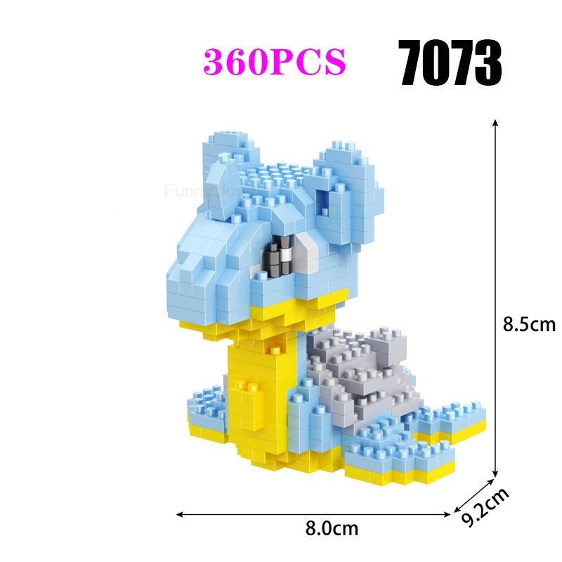 Funny Pokemon Building Blocks Assembly Anime Picachu Charizard Doll Blastoise Bulbasaur Gengar Pokémon Bricks Toy for Kid Gift