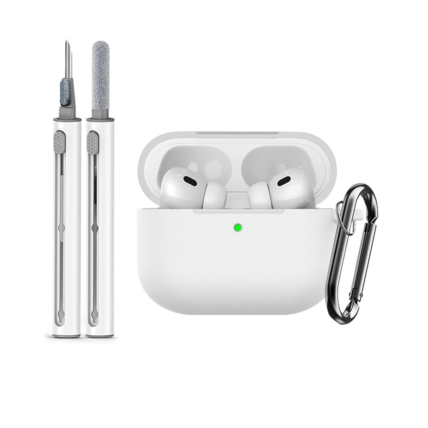 

Phone Stand for Airpods Pro 3 Secure Lock Case for Airpods Pro 3rd Generation Earphone Case for Airpods Pro 3 with Cleaner Pen For Airpods Pro 3