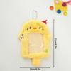 Christmas Photo Card Holder Plush Kawaii Kpop Idol Photo Display Pendant Student ID Card Protective Cover Keychain Xmas Gifts