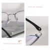 Women Blue Light Filter Eyeglasses Men's Retro Business Eyeglass Lightweight Glasses Clear Vision