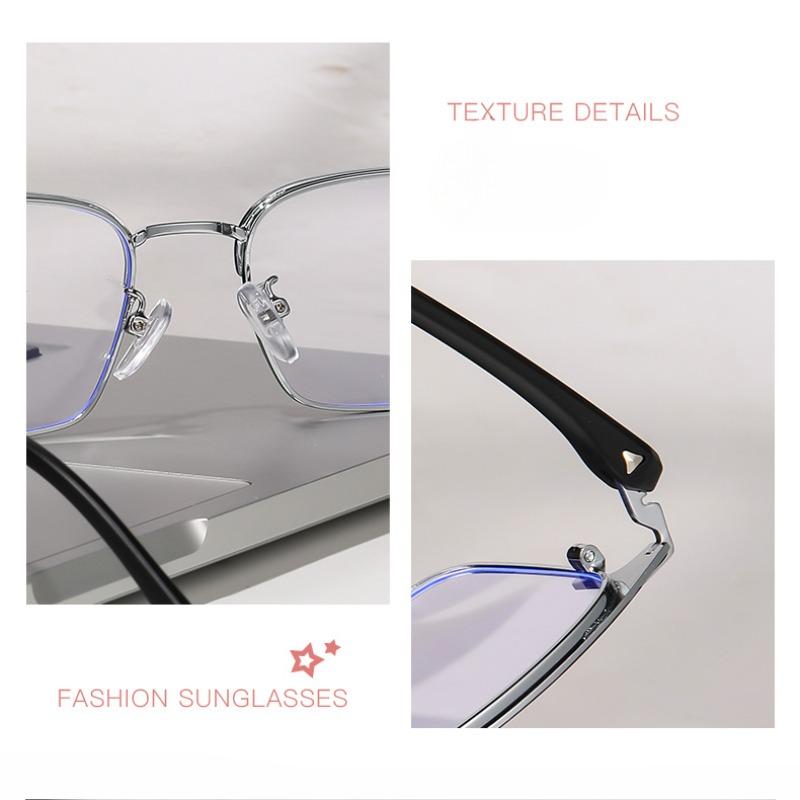 Women Blue Light Filter Eyeglasses Men's Retro Business Eyeglass Lightweight Glasses Clear Vision