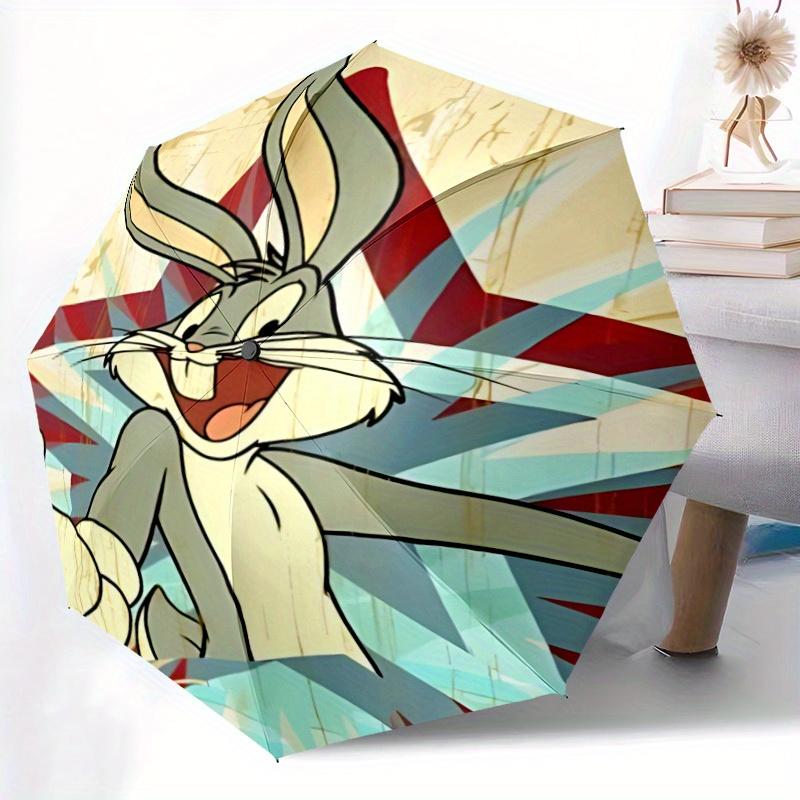 Bugs Bunny Automatic Open/Close Umbrella - Compact Travel Umbrella,  Ideal Gift, Outdoor Accessory, 113