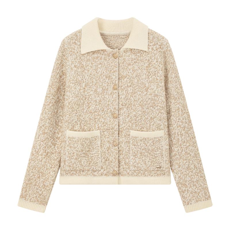 ELLE KIDS Girls  Shimmering Lapel Cardigan 110/120