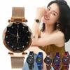 Montre-ceinture de mode pour femme Qualité Supérieure Ciel Étoilé Bracelet Magnétique Acier Inoxydable