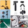 Black Stainless Steel Handheld Bidet Sprayer Set for Toilet Premium Pressurized Bathroom Shower Head with Spring Hose & Valve