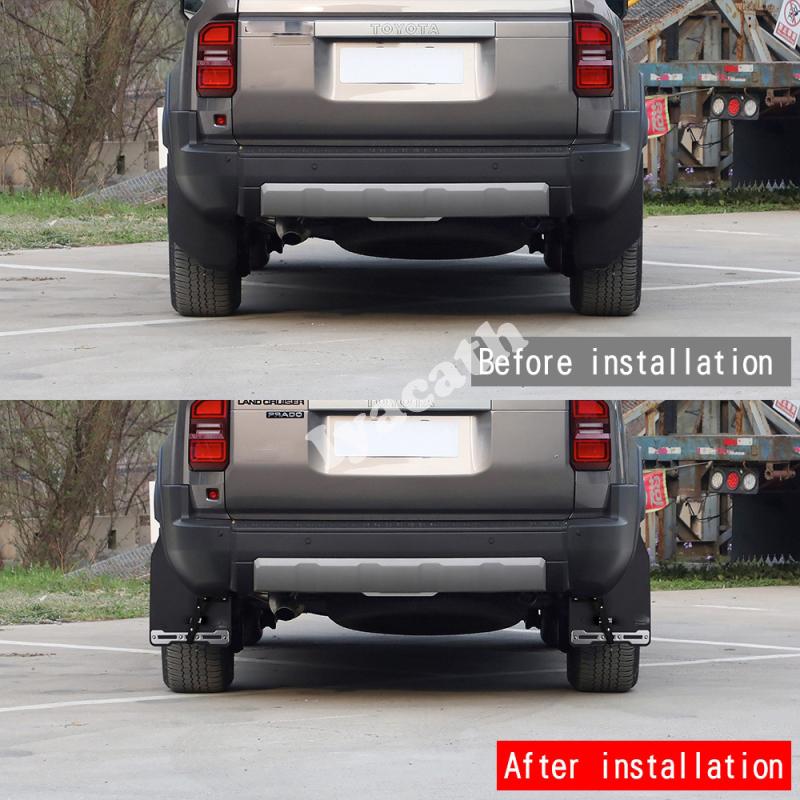 For Toyota Land Cruiser 250 Prado LC250 2024 2025 Red Front Rear Wheels Mud Flap Guards Mudguards Fender Splash Fenders Mudflaps