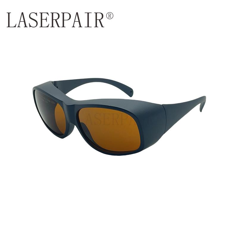 Meet CE EN207 Polycarbonate Frame OD6+ 532nm 1064nm Laser Safety Glasses Eye Protection for Q-switched (Orange,safety glasses) оранжевый