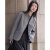 Demana New Chinese Style Fluffy Wool Blend Short Coat