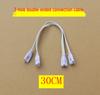LED Tube Connector: T4/T8/T5 Extension Cord with Double Plug Adapter for Fluorescent Lamp Holders