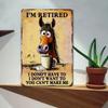 Horse Metal Wall Art Sign - Vintage Farmhouse Decor Funny Horse Coffee Cup Tin Plaque 8x12 Inch