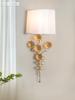 American Copper Crystal Flower Classic  Lamp LED Light Wall Lamp Wall Light Wall Sconce For Store Foyer Bedroom E14