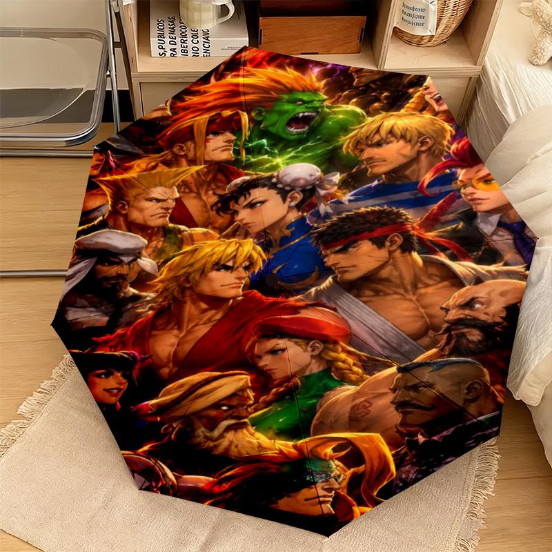 Street Fighter Champion Automatic Umbrella - Suitable Travel Portable Umbrella Outdoor sun shading umbrella Suitable For All Seasons