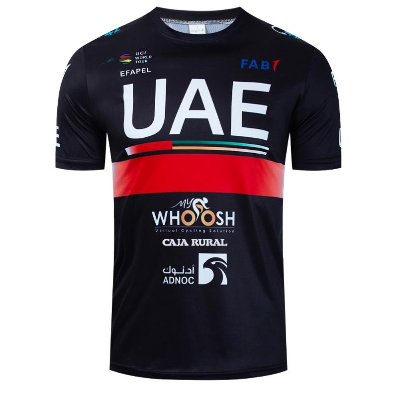 UAE Team Cycling  Jersey 2024 Men's Fashion Quick Dry Running Tshirt Bike Maillot Sports T-shirt Clothing