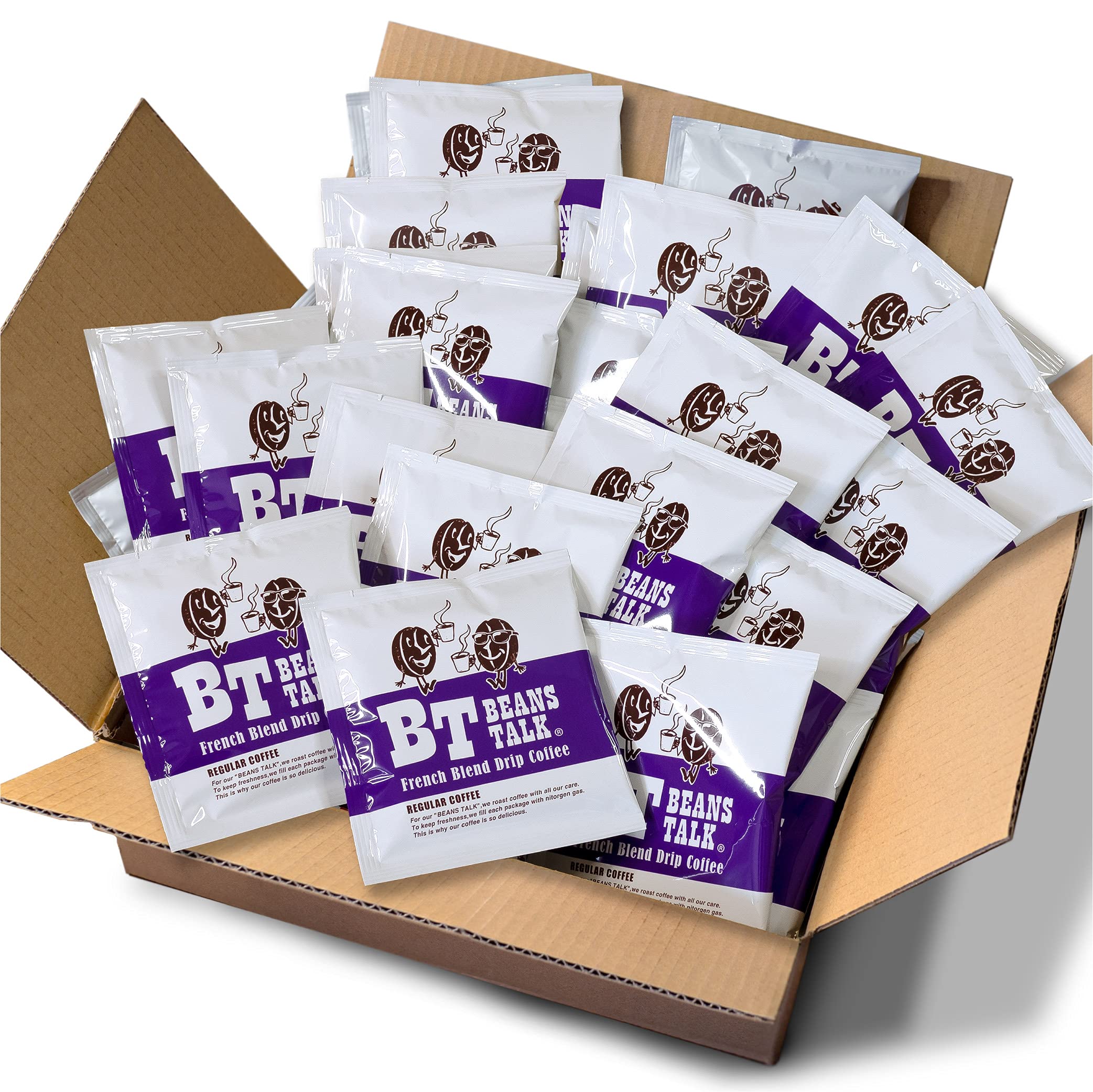 

Drip Coffee Dark Roasted French Blend 10g x 50 Beans Talk (50 pieces)