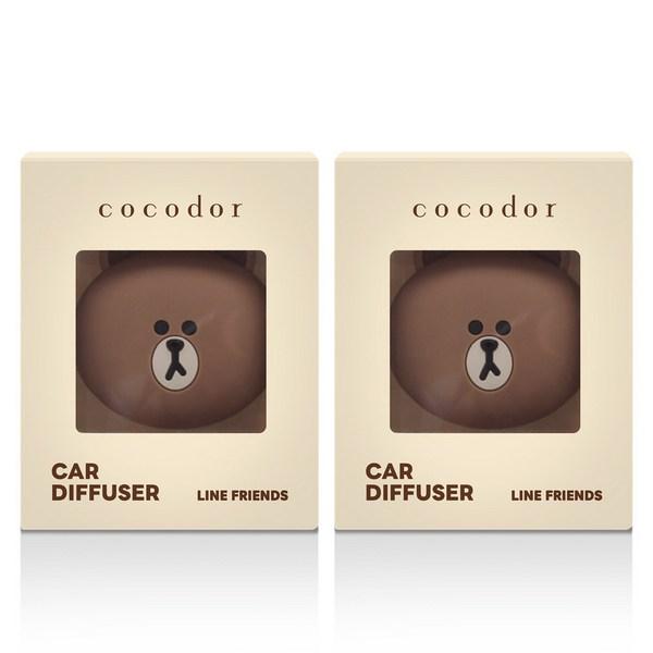 

Автомобильный освежитель воздуха Cocodor Line Friends, вентиляционного типа, 4,7 г, 2 шт, коричневый (белый мускус)