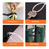 100Pcs Nylon Universal Cable Tie Buckles Multipurpose UV Resistant Cable Ties Tool Heavy Duty Self-Locking Zip Ties Holder