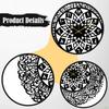 Calligraphy Wall Clock Decorative 11.8 Inch Decor Round Modern Silent Islamic Ramadan