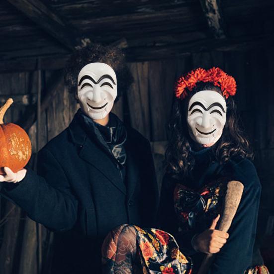 Cosplay Face Cover Breathable Hobby Realistic Comfortable Simulation Decorative Creative Movie Character Halloween Dali Ghost Masque Home Use