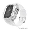 Luxury Modification Kit For Apple Watch Ultra 3 49mm Sport Rubber Strap For iWatch Series Ultra 2 1 49mm Glacier Case Refit Kit
