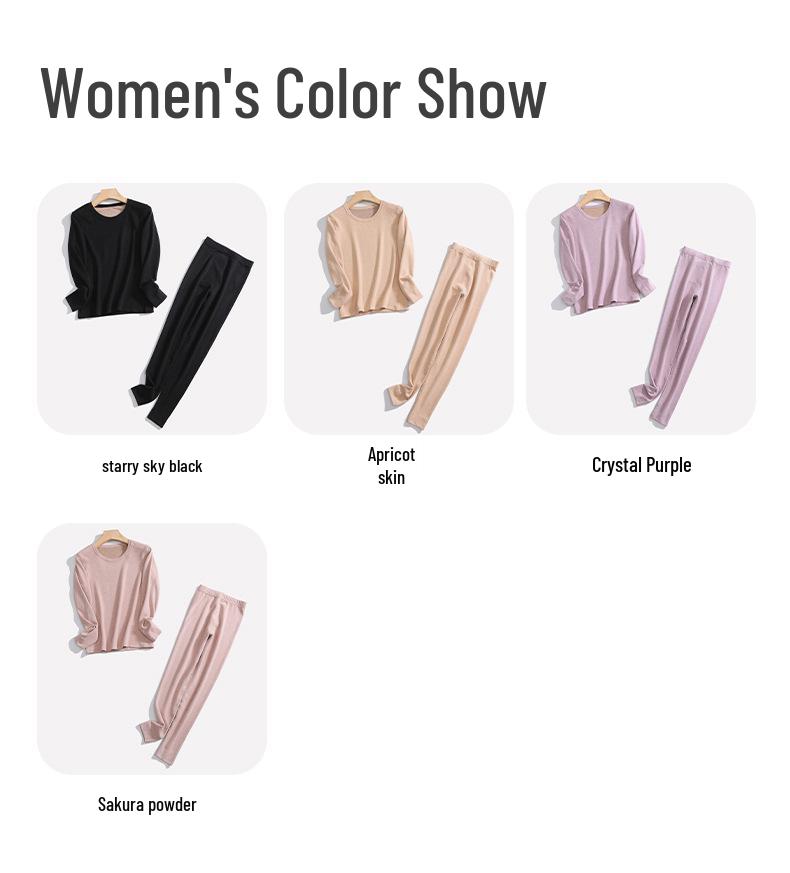 Herren- und Damen-Verdicktes Thermo-Unterwäsche-Set: Kaschmir Seide Samt Wolle für Herbst und Winter.