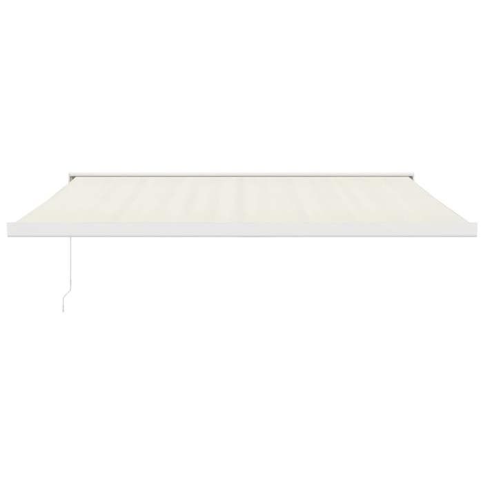VidaXL Retractable Awning Cream 4x3 M Fabric and Aluminium, Awning, Patio Awning, Outdoor Awning, Garden Awning, 3154528