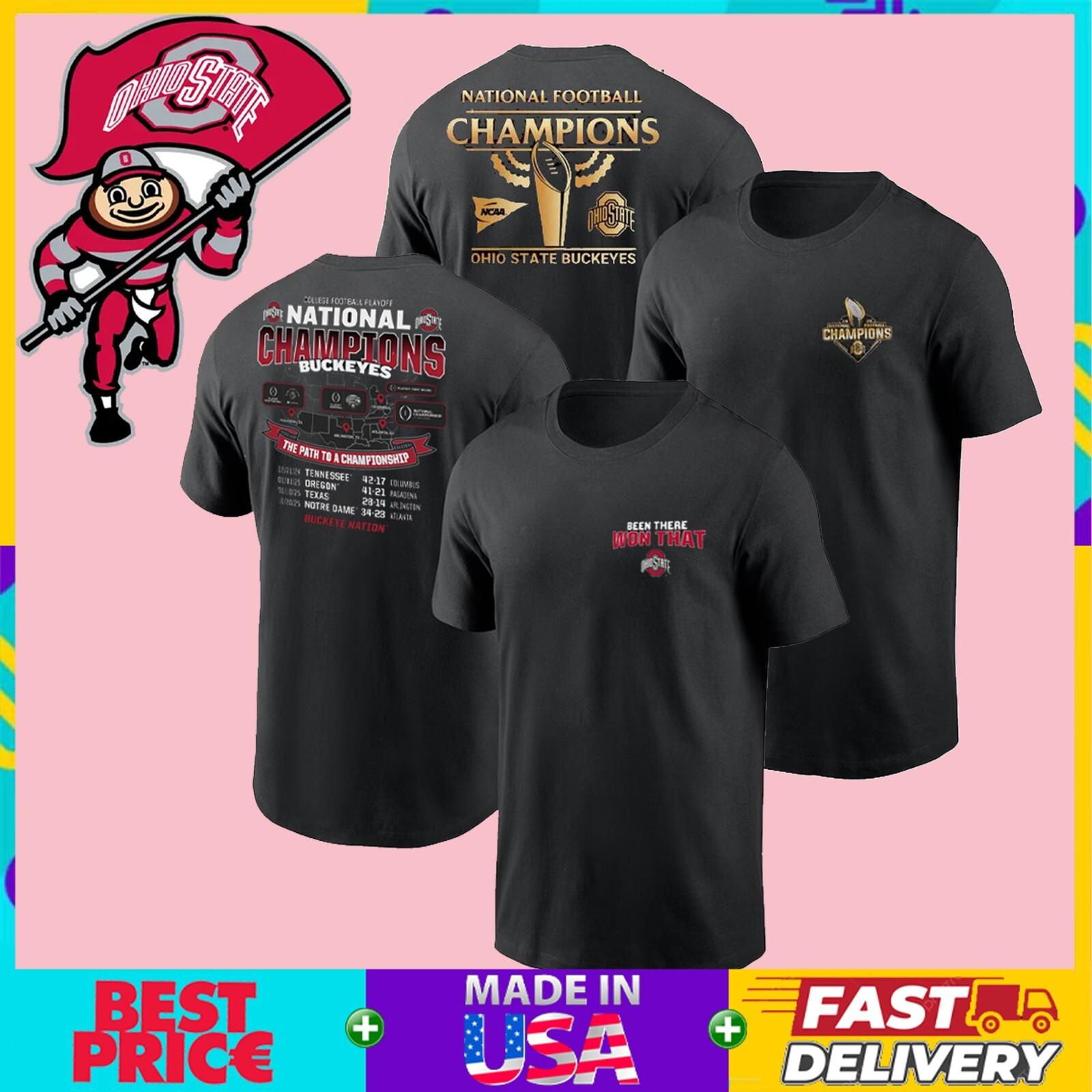 OHIO STATE WINNER 2026 CP National Champions Red T-Shirt Size S-4XL S