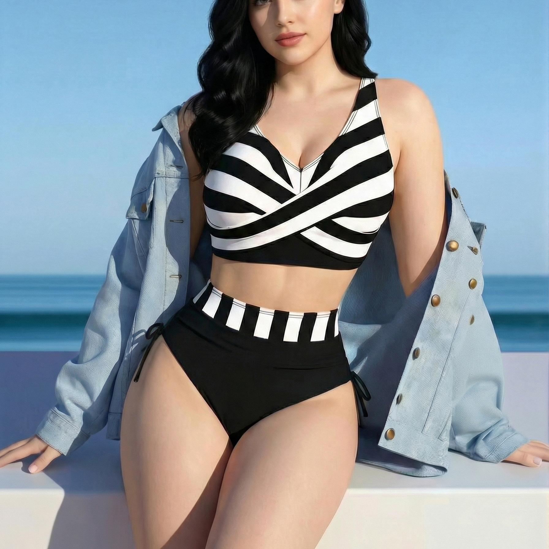 New bikini swimsuit Vortex Sexy bikini split spa resort swimsuit S