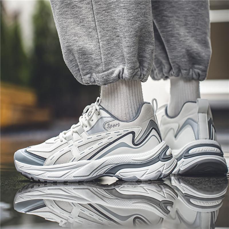 Herresko Joggesko Herre tenis Luksussko Herre casual Trainer Race Pustende mote loafers løpesko for menn