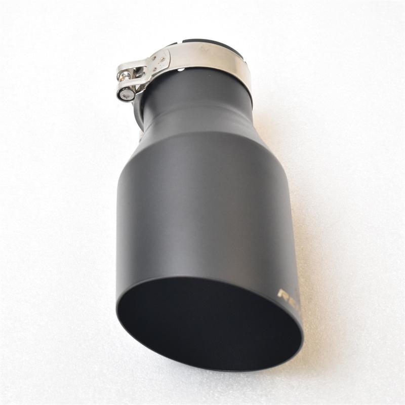 RE  Matte Black Stainless Steel Car Accessories Muffler Tip Exhaust System Pipe Universal Nozzle  F10  Golf