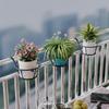 European Wrought Iron Balcony Railing Flower Stand