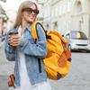 Cute Hanging Faux Leather Sunglasses Reading Glasses Storage Bag Litchi Embossed Glasses Cover Portable Travel Eyewear Holder