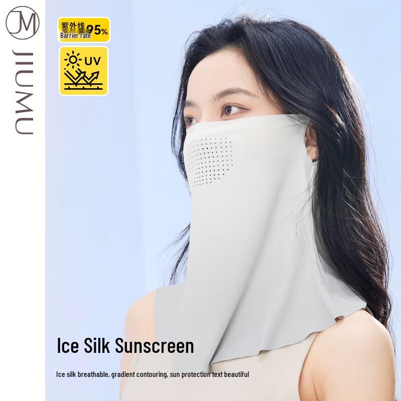 

JIUMU Women s Ice Silk UV Protection Face & Neck Gaiter M