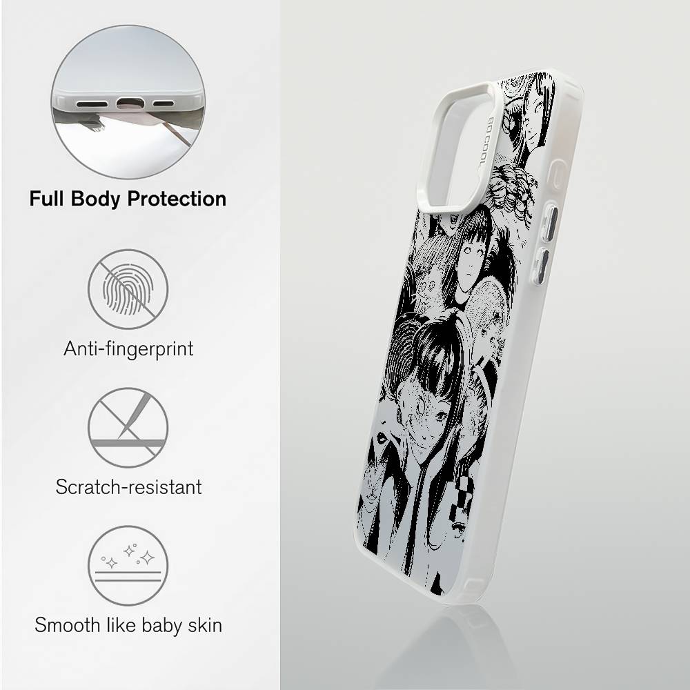 Phone Case PIKPAKA J-Junji Ito Horror Comics for Samsung Galaxy S26 S25 S24 S23 S22 S21 S20 FE Ultra Edge Anti Fall Matte Cover