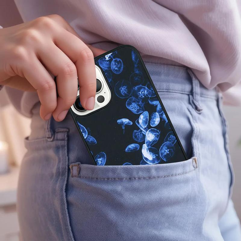 Jellyfish Phone Case For iPhone 17 Air 15 16e 14 13 Pro Max Coque 12 11 Pro Max PLUS cover