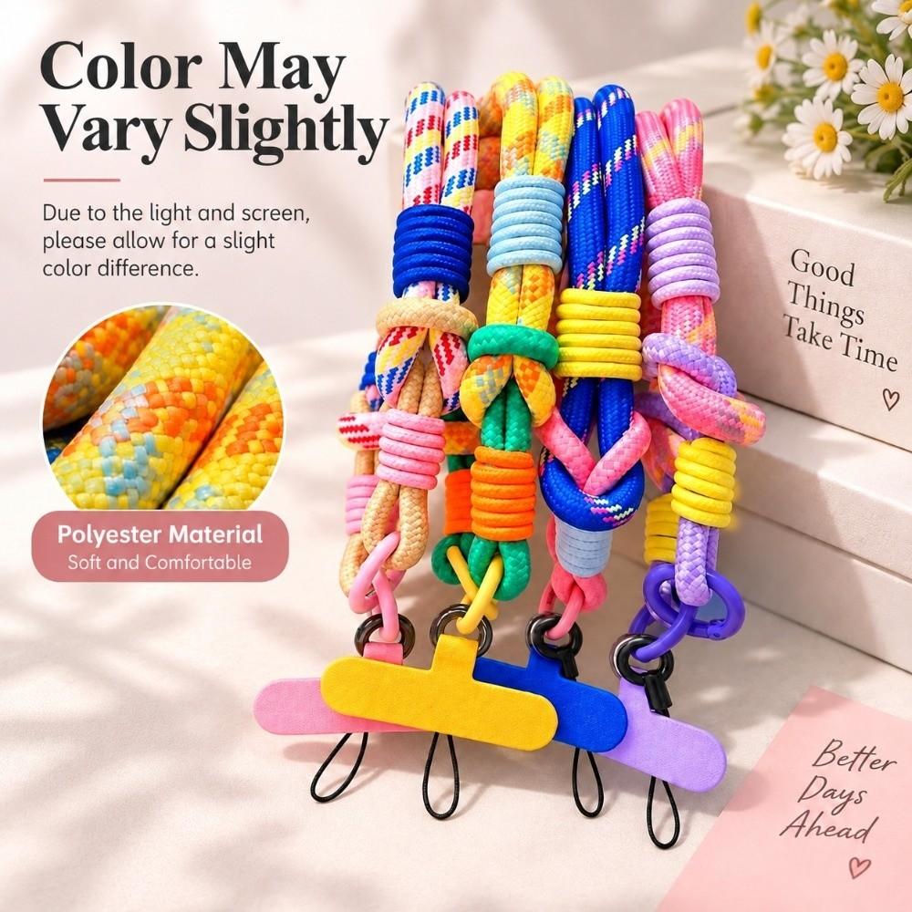 Removable Mobile Phone Lanyard Adjustable Phone Lanyard Strap New Braided Hand Rope  Women