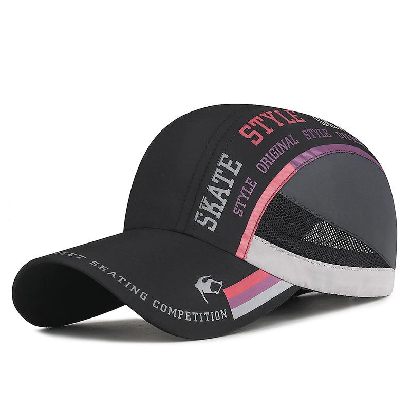 

Summer Colorful Printed Mesh Quick-Dry Baseball Cap, Lightweight Breathable Outdoor Sun Hat For Marathon Running 56-60cm