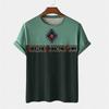 Retro Ethnic Style T Shirts For Men Summer Casual Short Sleeve 3D Printed Crew Neck T-shirts Loose Streetwear Harajuku Tees Tops