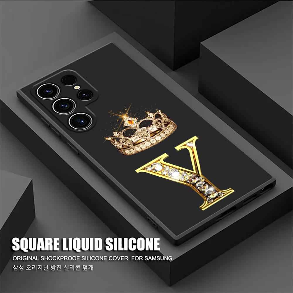 

Initial Letter E T M Z G Y Phone Case For Samsung Galaxy S26 Ultra Cases S25 FE S24 S23 S21 Ultra S20 S24 FE S22 S26 Plus Cover Galaxy S20 5G
