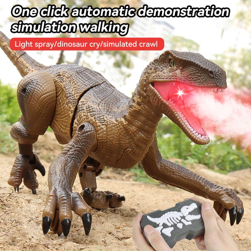 2.4G Simulation Swift And Violent Dragon Remote Control Toy light Spray Electric Children Model Toy Christmas Gift